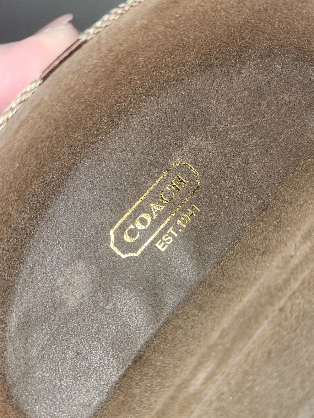 Coach Sunglass Signature Brown Case